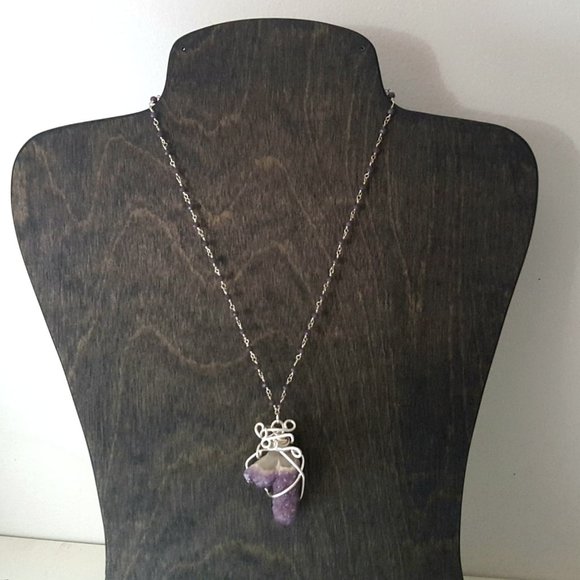 Fairy Amethyst Spirit Quartz Crystal Necklace - Picture 6 of 8